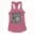Straight Outta Tea Kadai Women's Racerback Tank in Solid Hot Pink Color